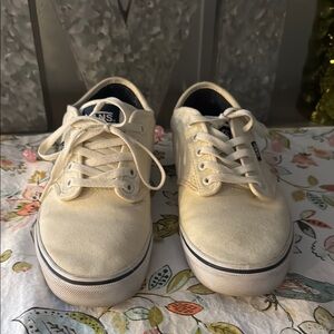 Vans Men's Off White Canvas Sneakers